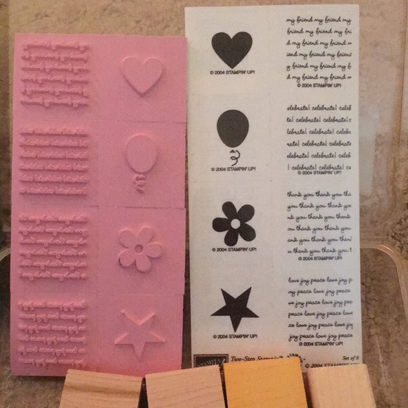 Stampin’ Up! Mini Messages stamp set with 2 completed Holiday cards. New in box - Picture 2 of 10